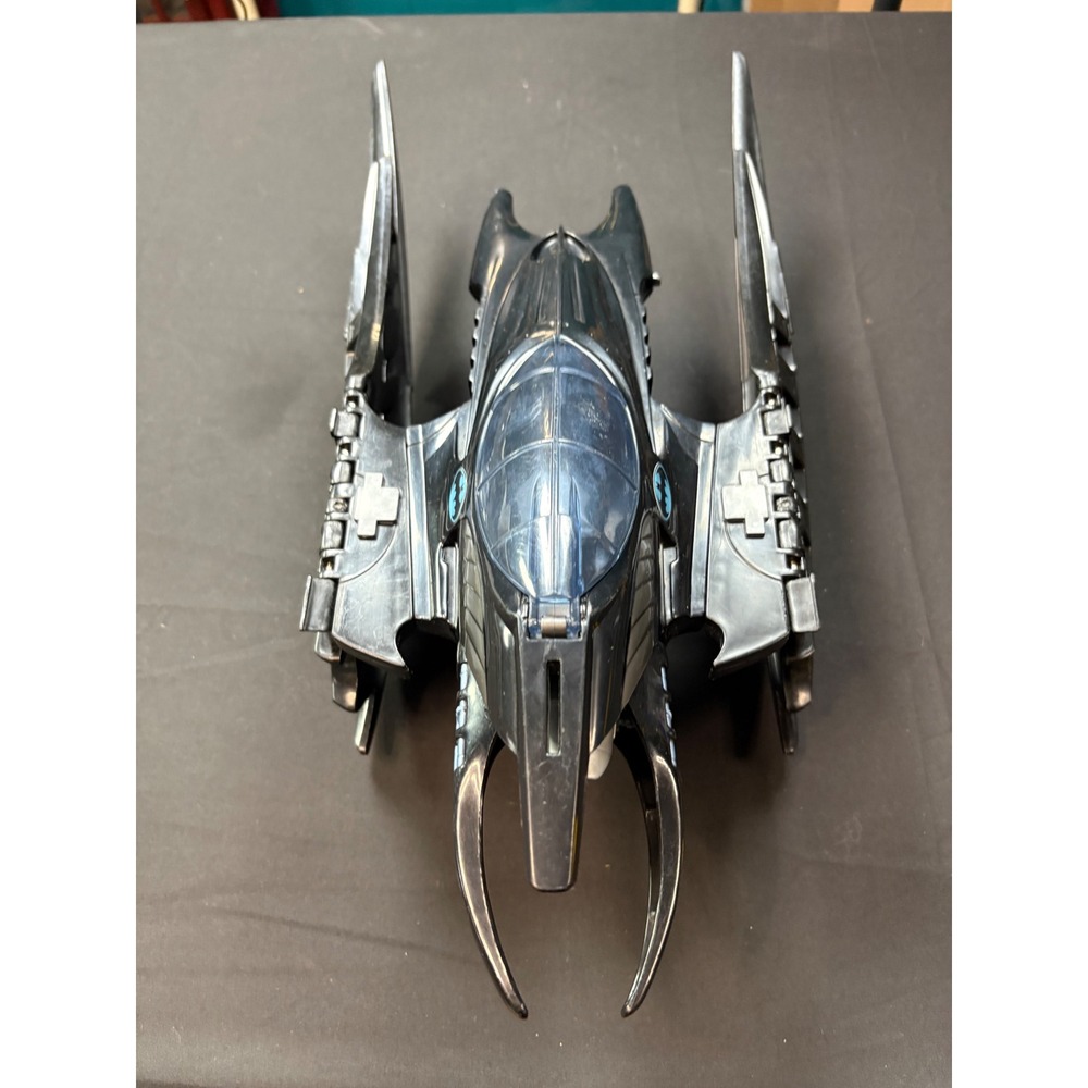 Vintage 1995 Batman Forever Batwing Vehicle Kenner Tonka DC Comics Black Toy - Picture 2 of 10